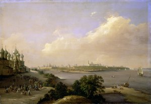 ヤロスラヴリ、ロシアの眺め、1860 作： Nikanor Grigor